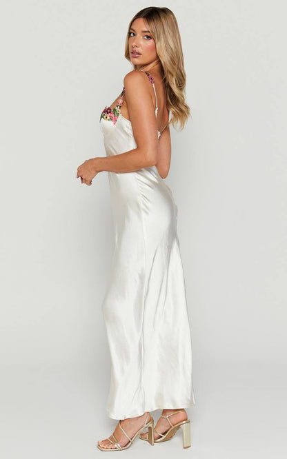 Ivory Blossom Maxi Dress