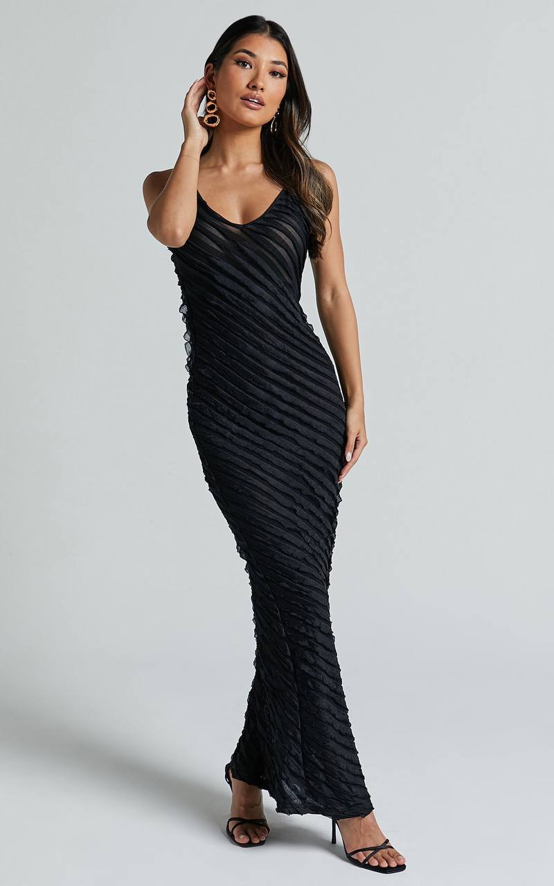 Midnight Allure Maxi Dress