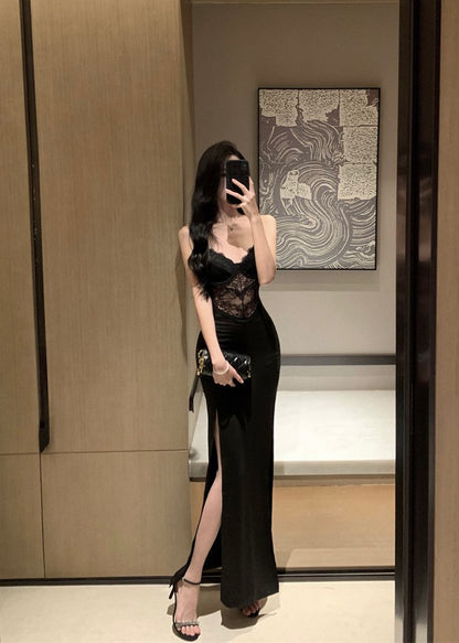 Obsidian Lace Dress